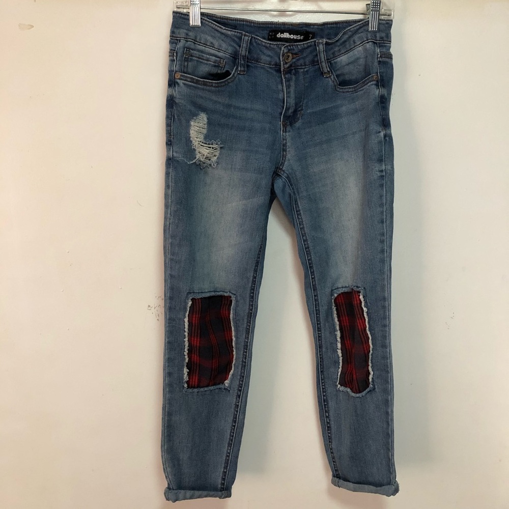 Dollhouse Charley Knee Patch Jeans Size 7